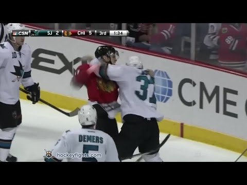 Adam Burish vs Jeremy Morin Nov 9, 2014