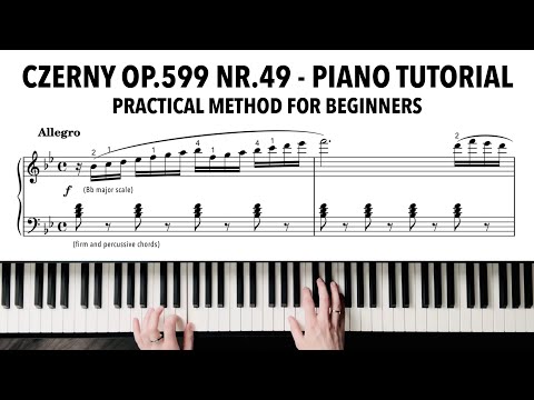 Czerny op.599 nr.49 Piano Tutorial | Practical Method for Beginners