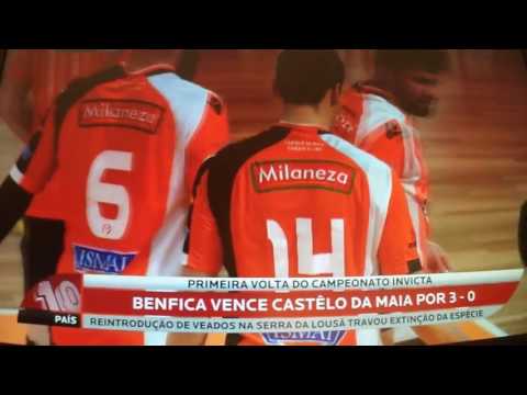 Voleibol: SL BENFICA 3 - 0 Castêlo da Maia (25-22; 28-26; 25-22)