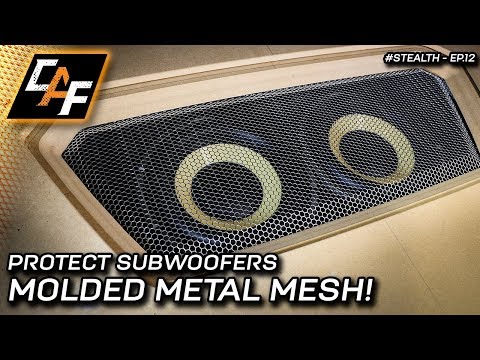 PROTECT Subwoofers - How to MOLD metal mesh to shape