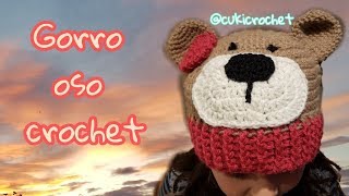 GORRO DE OSO A CROCHET / GANCHILLO. PASO A PASO.