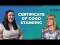 FAQ: Certificates Of Good Standing