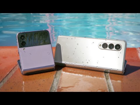 Z Fold 3 vs. Z Flip 3 water test