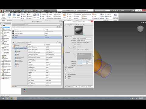Autodesk Inventor 2014 Materials Editor Navigation