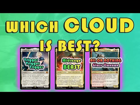 Equipment Decks just got HUGE upgrades - Which Cloud works for you? EDH MTG Final Fantasy