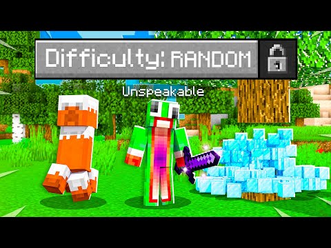 UnspeakableReacts - I Failed Trying to Beat Minecraft! Random Mode CHALLENGE