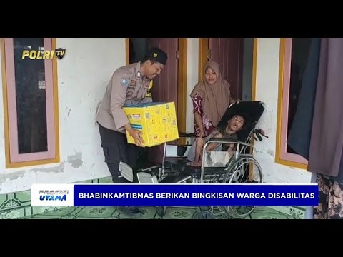 MOMEN LEBARAN BHABINKAMTIBMAS POLRES LOMBOK TIMUR BERI SEMBAKO, KURSI RODA &amp; ANTAR AMBULAN GRATIS