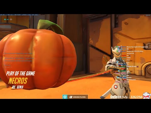 Overwatch This Is How Fastest Genji God Necros Really Plays -POTG-
