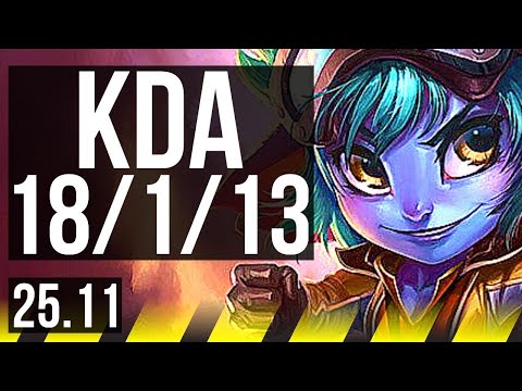 TRISTANA & Braum vs SAMIRA & Nami (ADC) | 18/1/13, 56k DMG, Legendary | EUW Diamond | 25.11