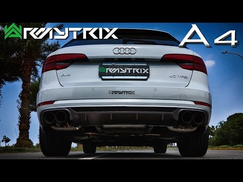 Audi A4 2017 B9 LOUD! Armytrix QUAD EXHAUST Conversion by AutoTopNL