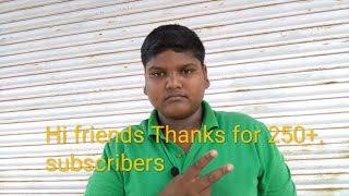 preview picture of video 'Hi Friends Thanks For 250+ Subs'
