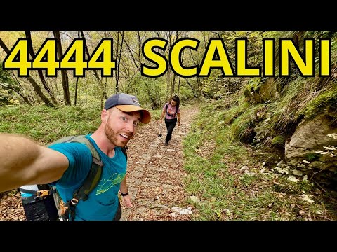 THE LONGEST STAIRCASE IN EUROPE! 4,444 STEPS in FALL! 🍁Calà del Sasso