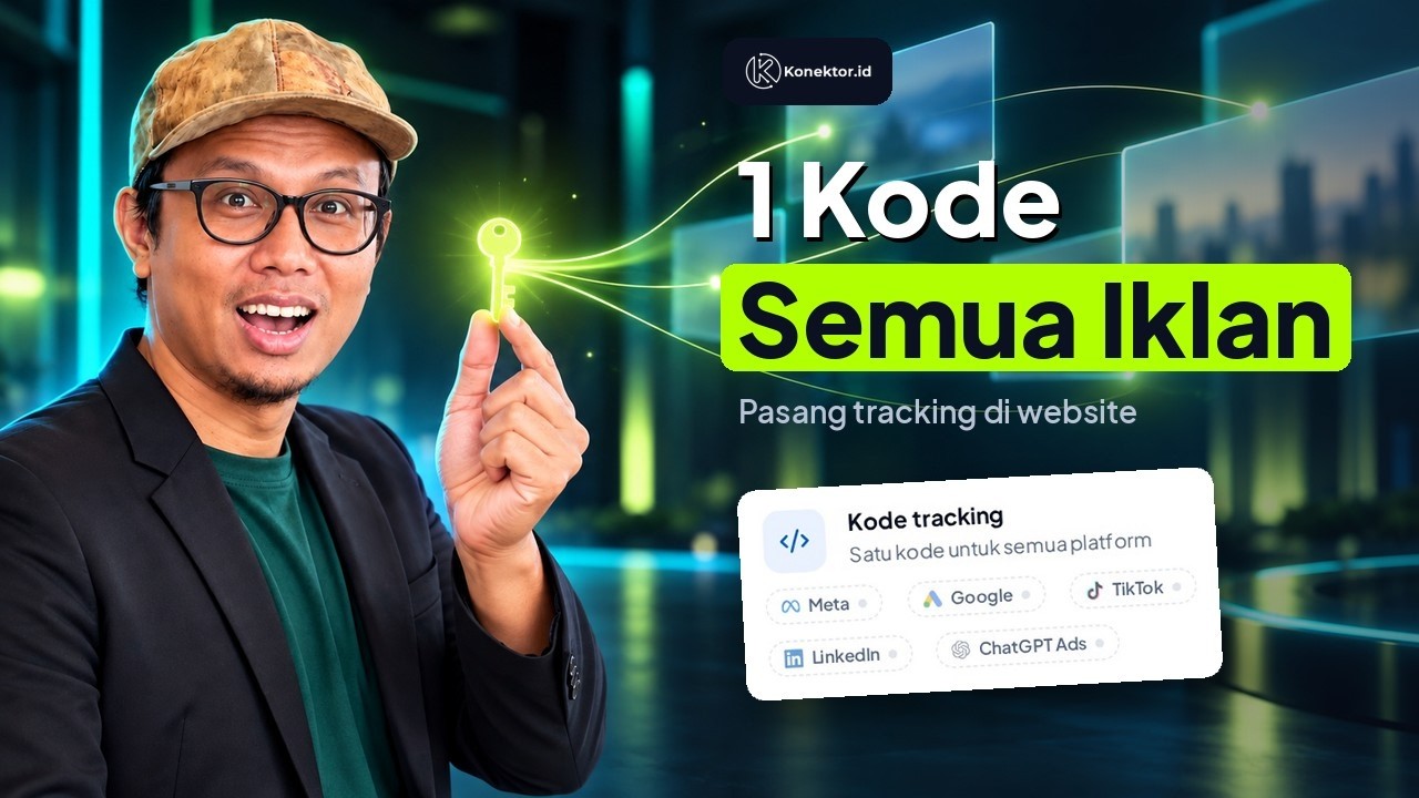 Cara pasang kode tracking Konektor di website dalam 1 menit