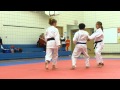 Heian Shodan Bunkai Junior Team Bunkai Demonstration Charleswood Karate IKD Shotokan 2012
