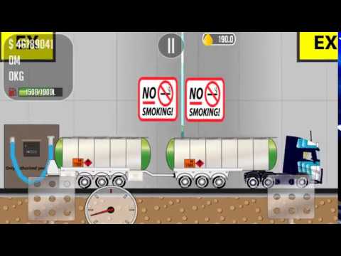 Game Trucker Joe carries fuel to the airport