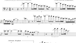 Urbie Green Reminiscent Blues Trombone Solo Transcription