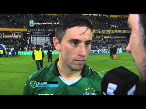 Luna:"Es difícil aguantar".Central 1 Sarmiento 1.Fecha 19.Torneo Primera División 2015.FPT