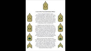 NCO Creed Stanza 1