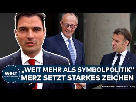 PARIS: Nach Kanzler-Chaos! "Neustart für Europa" Friedrich Merz setzt starkes Zeichen mit Macron