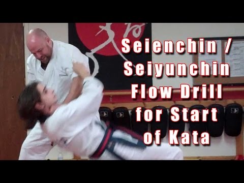 Practical Kata Bunkai: Seienchin (Seiyunchin) Flow Drill for Start of Kata