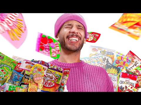 trying japanese candy ll تجربة حلوى يابانية