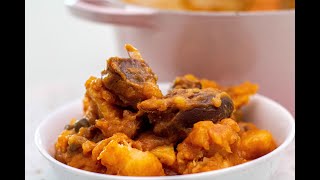 HOW TO MAKE RAM MEAT ASARO | YAM PORRIDGE RECIPE | THE KITCHEN MUSE #yamporridge #asaro