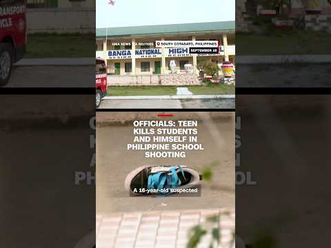 Officials: Teen kills two students and himself in Philippine school shooting