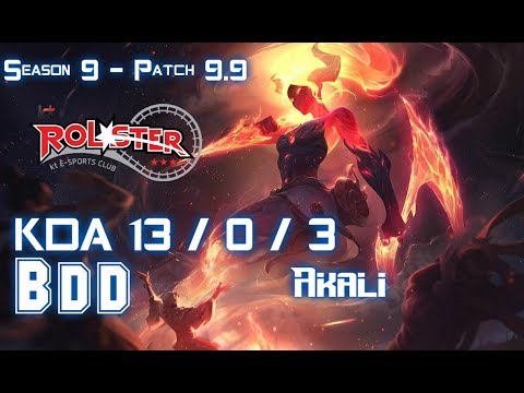 KT BDD AKALI vs LUCIAN Mid - Patch 9.9 KR Ranked