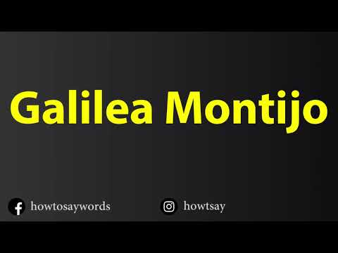 How To Pronounce Galilea Montijo