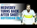 Daniil Medvedev Turns His Back During Rally! | Rotterdam 2021 #Shorts
