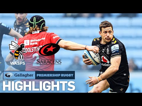 Wasps v Saracens - HIGHLIGHTS | Tight Tussle in Coventry! | Gallagher Premiership 2021/22