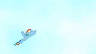 Rainbow Dash doesn't have flight clearance