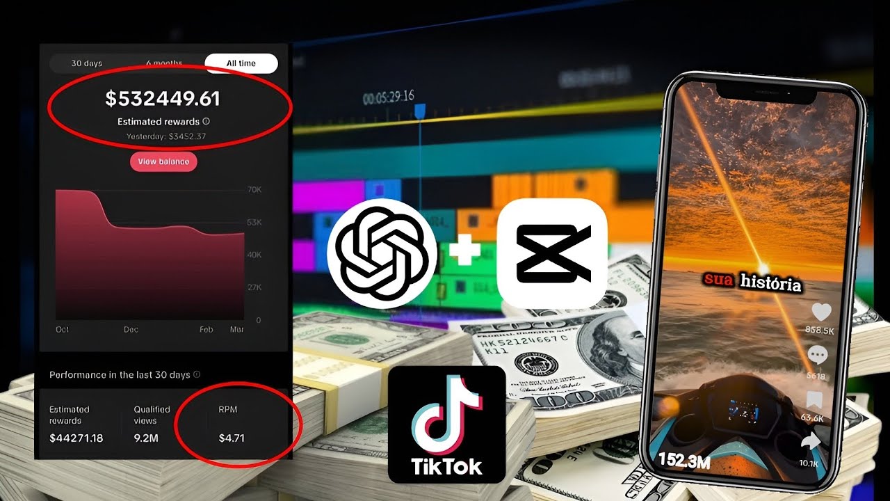 TIKTOK DARK: Como Criar Vídeo Motivacional para TikTok Tutorial Completo
