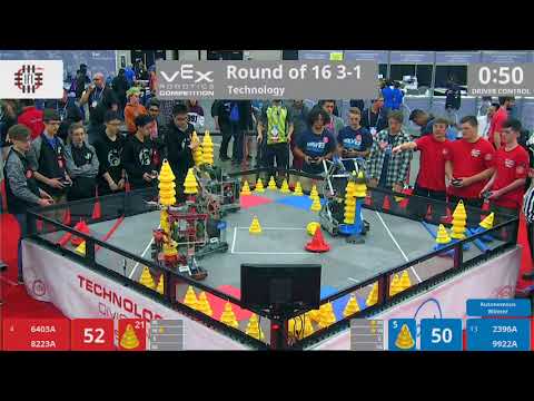 2018 VRC Tech R16 3-1 - 6403A 8223A vs 2396A 9922A - 132 to 91