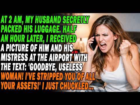 At 2 Am, My Husband Fled With All My Assets And His Lover. He Texted, "Be Homeless!" I Just Laughed.
