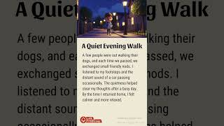 Learn English With A Quiet Evening Walk  | Improve Your English #englishforbeginners
