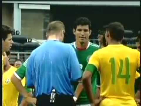 Neymar spits on Severo Meza's face | Brazil 0-2 Mexico HD
