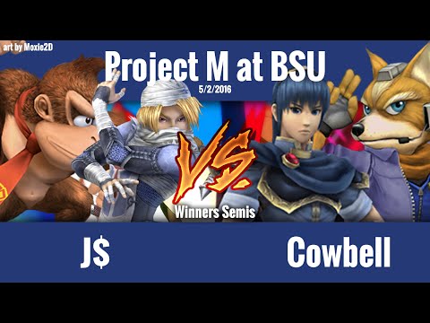 Project M at BSU 1: J$ (DK, Sheik) vs. Cowbell (Fox, Marth) - Winners Finals