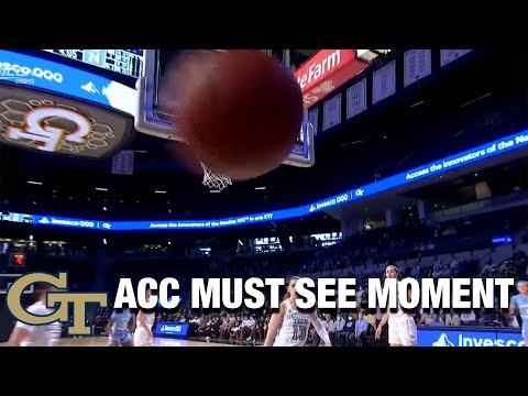 Georgia Tech's Lorela Cubaj Swats The Ball At A Camera | ACC Must See Moment