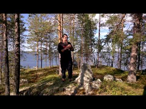 Tony Gerber plays flute in Lapinniemi