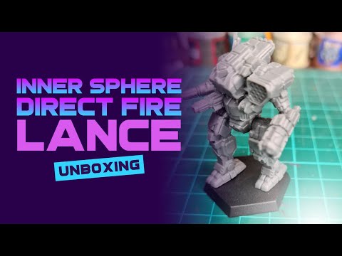 Battletech Inner Sphere Direct Fire Lance Unboxing