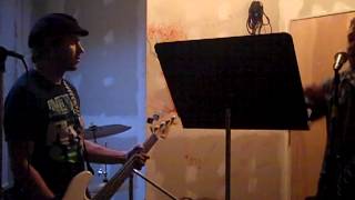 At practice learning Crummy Stuff (The Ramones)