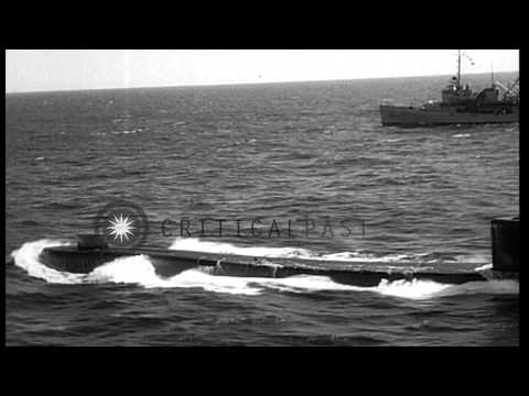 USS Seawolf (SSN-575) nuclear submarine cruises underwater for a record 60 days a...HD Stock Footage