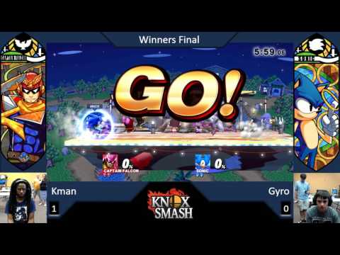 Kman (Captain Falcon) vs Gyro (Sonic) - W Finals - Banana Pull 5 - 6-24-17