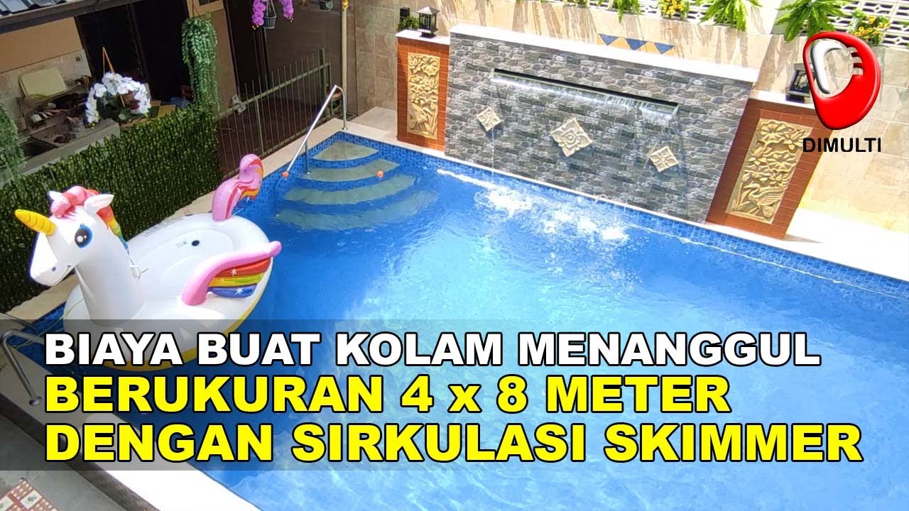 Biaya Pembuatan Kolam Renang Ukuran 8 x 4 Meter Hanya 300 Jutaan