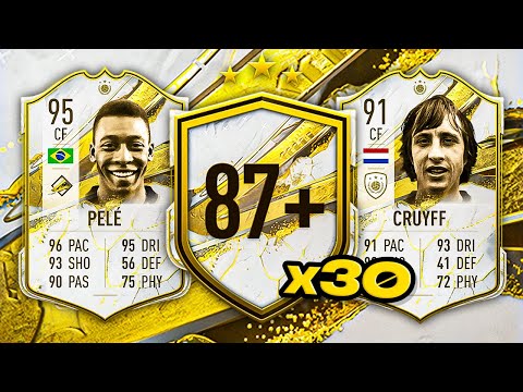 30x 87+ BASE OR MID ICON PACKS! 😱 FIFA 23 Ultimate Team