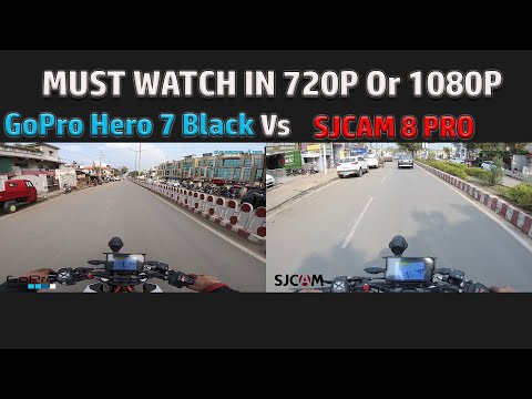 GoPro Hero 7 Black Vs SjCam SJ8 Pro ( Video Comparison Only )