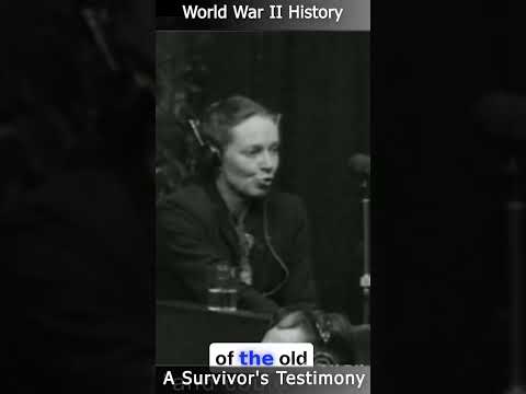 A Survivor's Testimony: Witnessing the Horrors of the Holocaust