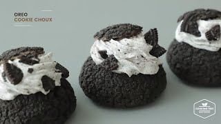 오레오 쿠키슈 만들기 : Oreo Cookie Choux (Cream puff) Recipe | Cooking tree