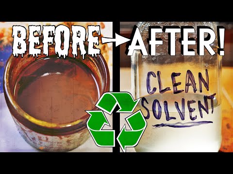 REUSE & RECYCLE ♻️ Dirty Oil Painting Solvents + Proper Disposal || Quick Art Tips
